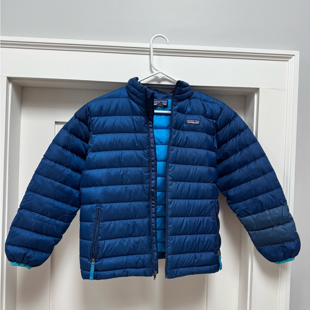 Patagonia Blue Puffer Jacket